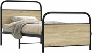 vidaXL Estrutura cama s/ colchão derivados de madeira carvalho sonoma