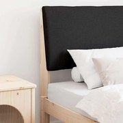 vidaXL Cabeceira estofada Preto 80 cm Madeira de Pinheiro Sólida