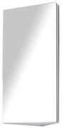 HOMCOM Armário de Canto para Banheiro em Aço com Porta de Espelho Fecho Magnético 3 Prateleiras Economizador de Espaço 60x30x18,4 cm | Aosom Portugal