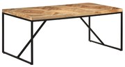 Mesa de jantar 180x90x76 cm madeira acácia maciça e mangueira