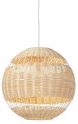 Candeeiro de parede campestre de rattan - Rattan Art Deco