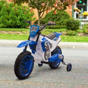 Mota Elétrica para Crianças acima de 3 Anos 12V Mota de Brinquedo Infantil com 2 Rodas de Equilíbrio Velocidade Máx. 8km/h Arranque Suave 106,5x51,5x6