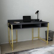 Secretária Alma – Dourado e Antracite – 120x60x74,8 cm