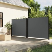 vidaXL Toldo lateral retrátil 180x600 cm antracite