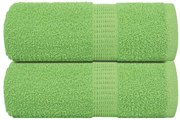 Toalhas de bidé 2pcs 30x50cm 360 gsm 100% algodão verde maça