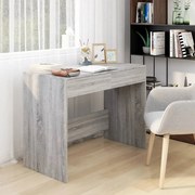 vidaXL Secretária 101x50x76,5 cm derivados de madeira cinzento sonoma