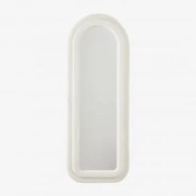Espelho De Parede Em Tecido De Ovelha 60x160 Cm Ilai Branco Marfim - Sklum
