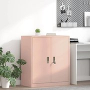vidaXL Armário de arrumação Rosa 80 x 40 x 90 cm Aço
