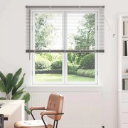 vidaXL Persiana de Janela com cortinas Outros Manual Prata 125 x 175 cm Alumínio