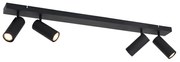 Foco de teto inteligente preto 4 luzes ajustáveis Inclui 4 Wifi GU10 50mm - Renna