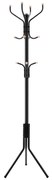 Cabideiro de metal SONGMICS, cabideiro para roupas, cabide para chapéus e bolsas, cabide para hall de entrada com 182 cm de altura, preto RCR19B
