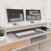 Suporte para monitor 100x24x13 cm derivados de madeira branco