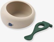 Sparia, taça + colher de silicone Liewood verde-abeto