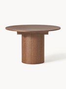 Mesa de jantar extensível com estrutura canelada Filo, 120 - 160 X 75 cm