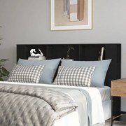 vidaXL Armário de cabeceira 180x18,5x104,5 cm preto