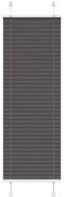 vidaXL Preto Plissada Cega 40x150 cm Largura Tecido 39,4 cm Poliéster