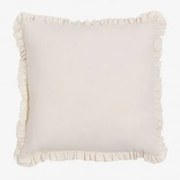 Almofada Quadrada 40x40 Cm Em Algodão Arassu Gardénia Branco - Sklum