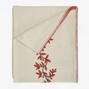 Toalha De Mesa De 170x250 Cm Em Algodão Elira Romã Vermelha - Sklum
