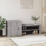 Sapateira 130x35x54 cm derivados de madeira cinzento sonoma