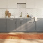 Tapete retangular 60x500 cm bambu castanho