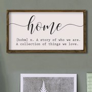 Quadro Decorativo em MDF KZM318 – Castanho, Branco, Preto – 25 x 50 cm