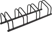 vidaXL Suporte para 4 bicicletas aço preto