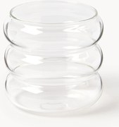 Copos pequenos artesanais em vidro borossilicato Bubbly, conjunto de 4