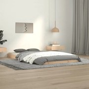 vidaXL Estrutura de cama 100x200 cm madeira de pinho maciça