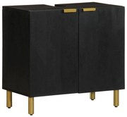 vidaXL Armário para lavatório 62x33x58 cm derivados de madeira preto