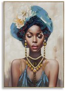 PINTURA EM TELA COM MOLDURA AYDA -B- CM 72X4,5X102