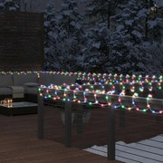 vidaXL Cordão de iluminação com 240 luzes LED 10 m PVC multicolorido