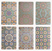 Individuais de mesa reversíveis Marrakesh Doubleface, conjunto de 6