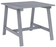 vidaXL Mesa de jantar para jardim 88x88x74 cm acácia maciça cinzento