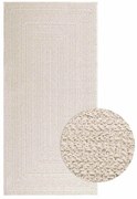 vidaXL Tapete ZIZUR creme 100x200cm aspeto de juta interior e exterior