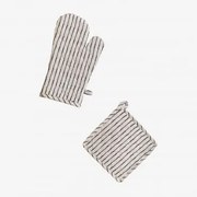 Conjunto De Luva E Pano Para Forno Oziel Crema - Sklum