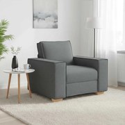 vidaXL Sofá-cadeira Cinza Escuro 100x78x84 cm Tecido