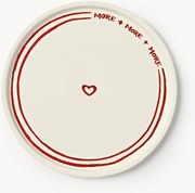 Prato marcador em porcelana com padrão decorativo Tutti