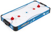 Mesa de Air Hockey Mesa de jogo de hóquei para ambientes internos com placar de LED e motor potente de 12 V Azul