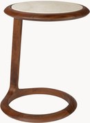 Mesa de apoio em travertino Doppio