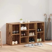 vidaXL Banco para Sapatos Madeira antiga 103 x 30 x 54,5 cm