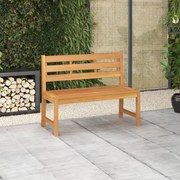 vidaXL Banco de jardim 114 cm madeira de teca maciça