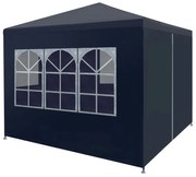 Tenda de Eventos Impermeável em Aço - Azul - 3x3m