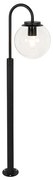 Lanterna moderna preta com vidro transparente 100 cm IP44 - Sfera Moderno