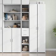 vidaXL Armário alto 30x42,5x185 cm derivados de madeira branco