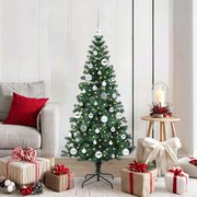 vidaXL Árvore de Natal Artificial Pré-iluminada Verde 150 cm
