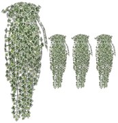 vidaXL Trepadeira hera artificial 4 pcs 90 cm variegada