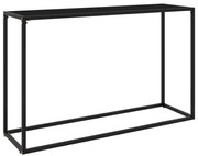 Mesa consola 120x35x75 cm vidro temperado preto