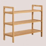 Armário De Sapatos Em Madeira De Bambu Bardott 3 Prateleirass - Sklum