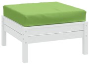 vidaXL Almofadão p/ paletes 60x60x9,5 cm mesclado tecido verde