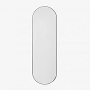 Espelho De Parede Oval 50x160 Cm Em Mdf Nuseiva Preto - Sklum